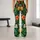 Tropical Pineapple, Hibiscus and Palm Leaves for Sunny Resort Getaways and Vacations Leggings - 10