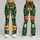 Tropical Pineapple, Hibiscus and Palm Leaves for Sunny Resort Getaways and Vacations Leggings - 9