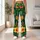 Tropical Pineapple, Hibiscus and Palm Leaves for Sunny Resort Getaways and Vacations Leggings - 11