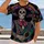 Neon Skeleton Mariachi with Guitar for Day of the Dead Celebrations and Nightlife All-over Print Unisex T-shirt - 2