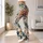 Watercolor Teal And Rust Wildflowers For Relaxed Coastal Weekends And Garden Strolls Leggings - 12
