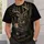 Whitetail Buck and Bowhunter American Flag Scene for Rugged Outdoor Hunting Enthusiasts All-over Print Unisex T-shirt - 5