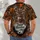 Whitetail Deer Hunting Scene for Woodland Outdoor Adventures and Weekend Hunting Trips All-over Print Unisex T-shirt - 6