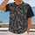 Blue Gray Woodland Camouflage for Hiking, Hunting and Outdoor Adventures for Men All-over Print Unisex T-shirt - 2