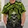 Skull and Monstera Gothic Look for Halloween Parties and Plant Lovers All-over Print Unisex T-shirt - 5