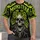 Skull and Monstera Gothic Look for Halloween Parties and Plant Lovers All-over Print Unisex T-shirt - 4