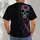 Neon Sugar Skull and Roses for Day of the Dead Celebrations and Gothic Nightlife All-over Print Unisex T-shirt - 6