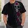 Neon Sugar Skull and Roses for Day of the Dead Celebrations and Gothic Nightlife All-over Print Unisex T-shirt - 5