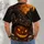 Jack-O'-Lantern Skulls, Witch Hat And Haunted Castle For Halloween Night Wear All-over Print Unisex T-shirt - 6