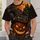 Jack-O'-Lantern Skulls, Witch Hat And Haunted Castle For Halloween Night Wear All-over Print Unisex T-shirt - 5