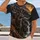 Autumn Deer Waterfall Wilderness for Hiking Camping and Scenic Outdoor Adventures All-over Print Unisex T-shirt - 2