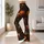 Pumpkin Skull Roses And Bats For Halloween Parties And Spooky Autumn Style Leggings - 12