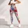 Red White And Blue Wildflowers For Summer Fourth Of July Celebrations For Women Leggings - 4