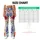 Red White And Blue Wildflowers For Summer Fourth Of July Celebrations For Women Leggings - 7