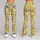 Yellow Blue Wildflowers for Sunny Commutes and Casual Everyday Outings Leggings - 9