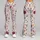 Burgundy Wildflower Blooms For Relaxed Spring Getaways And Everyday Casual Style Leggings - 9