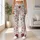 Burgundy Wildflower Blooms For Relaxed Spring Getaways And Everyday Casual Style Leggings - 10