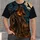 Pumpkin-Head Scarecrow and Crows for Halloween Night and Autumn Trick-or-Treat Fun All-over Print Unisex T-shirt - 4