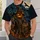 Pumpkin-Head Scarecrow and Crows for Halloween Night and Autumn Trick-or-Treat Fun All-over Print Unisex T-shirt - 5