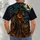 Pumpkin-Head Scarecrow and Crows for Halloween Night and Autumn Trick-or-Treat Fun All-over Print Unisex T-shirt - 6