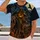 Pumpkin-Head Scarecrow and Crows for Halloween Night and Autumn Trick-or-Treat Fun All-over Print Unisex T-shirt - 2
