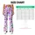 Pink Ghosts and Neon Hearts for Halloween Parties and Spooky Season Fun Leggings - 7