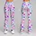 Pink Ghosts and Neon Hearts for Halloween Parties and Spooky Season Fun Leggings - 9
