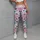 Pink Ghosts and Neon Hearts for Halloween Parties and Spooky Season Fun Leggings - 6