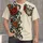 Sugar Skull and Baroque Roses for Día de los Muertos and Halloween Party Celebrations All-over Print Unisex T-shirt - 4