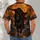 Pumpkin-Carrying Headless Rider and Black Horse for Halloween Night Celebrations All-over Print Unisex T-shirt - 6