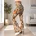 Watercolor Pumpkin Florals for Halloween Harvest Celebrations and Cozy Autumn Days Leggings - 12