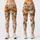 Watercolor Pumpkin Florals for Halloween Harvest Celebrations and Cozy Autumn Days Leggings - 3
