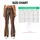 Vintage Bohemian Black And Rust Stripe Motifs For Everyday Casual And Studio Wear Leggings - 7