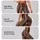 Vintage Bohemian Black And Rust Stripe Motifs For Everyday Casual And Studio Wear Leggings - 8