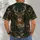 Deer Forest Plaid Hunting Scene for Camping Hiking and Rustic Outdoor Adventures All-over Print Unisex T-shirt - 6