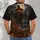 Pumpkin Scarecrow Crow Cornfield Scene for Halloween Night Celebrations All-over Print Unisex T-shirt - 6