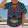 Colorful Sugar Skull and Floral Ornaments for Day of the Dead Festivities and Parties All-over Print Unisex T-shirt - 2