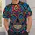 Colorful Sugar Skull and Floral Ornaments for Day of the Dead Festivities and Parties All-over Print Unisex T-shirt - 5