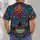 Colorful Sugar Skull and Floral Ornaments for Day of the Dead Festivities and Parties All-over Print Unisex T-shirt - 6