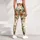 Muted Green Falling Leaves and Fine Branches for Relaxed Autumn Nature Lovers Outdoors Leggings - 6