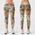Muted Green Falling Leaves and Fine Branches for Relaxed Autumn Nature Lovers Outdoors Leggings - 3