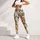 Muted Green Falling Leaves and Fine Branches for Relaxed Autumn Nature Lovers Outdoors Leggings - 5