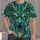 Teal Dragon Head Art for Fantasy Adventures and Everyday Wear All-over Print Unisex T-shirt - 4