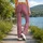Wine Red Ivory Polka Dots for Y2K Summer Outfits and Everyday Vintage Style Leggings - 12