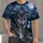 Moonlit Wolf and Alpine Lake Wilderness for Camping, Hiking and Outdoor Nature Lovers All-over Print Unisex T-shirt - 4