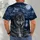 Moonlit Wolf and Alpine Lake Wilderness for Camping, Hiking and Outdoor Nature Lovers All-over Print Unisex T-shirt - 6
