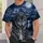 Moonlit Wolf and Alpine Lake Wilderness for Camping, Hiking and Outdoor Nature Lovers All-over Print Unisex T-shirt - 5