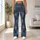 Indigo Gold Studded Rhombus Lattice for Y2K Streetwear and Night Out Style Leggings - 11