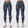 Indigo Gold Studded Rhombus Lattice for Y2K Streetwear and Night Out Style Leggings - 3