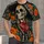 Day of the Dead Skeleton Musician with Floral Sombrero for Fiesta and Holiday Celebrations All-over Print Unisex T-shirt - 4